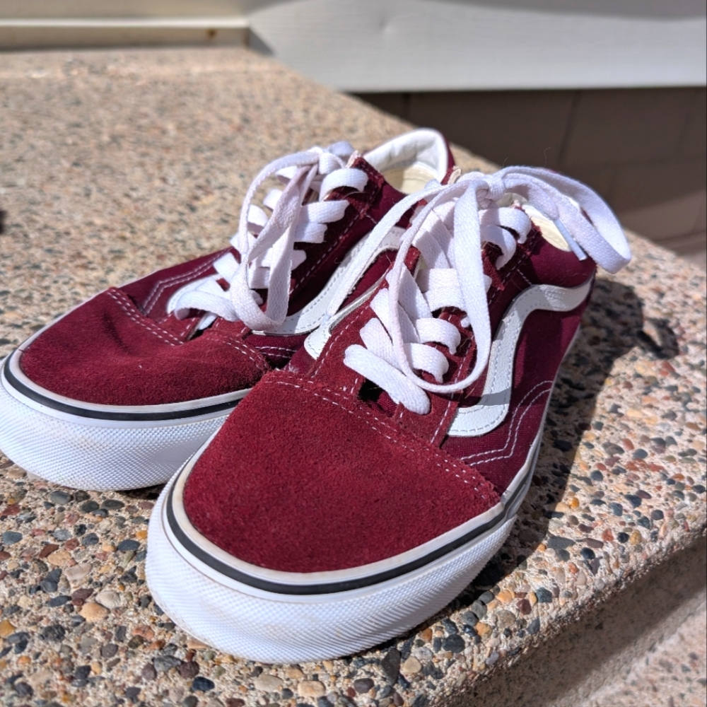 Vans Burgundy/maroon Sneakers